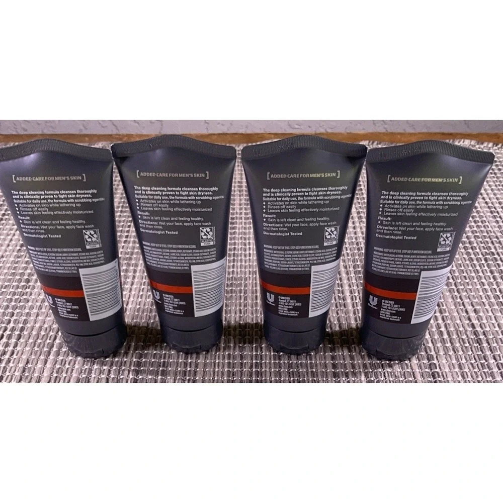LOT OF 4--Dove Men + Care Face Scrub DEEP CLEAN Each is 5oz.
